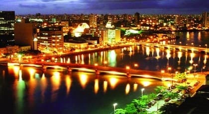 Imagem da rota de Caruaru, PE para Recife, PE